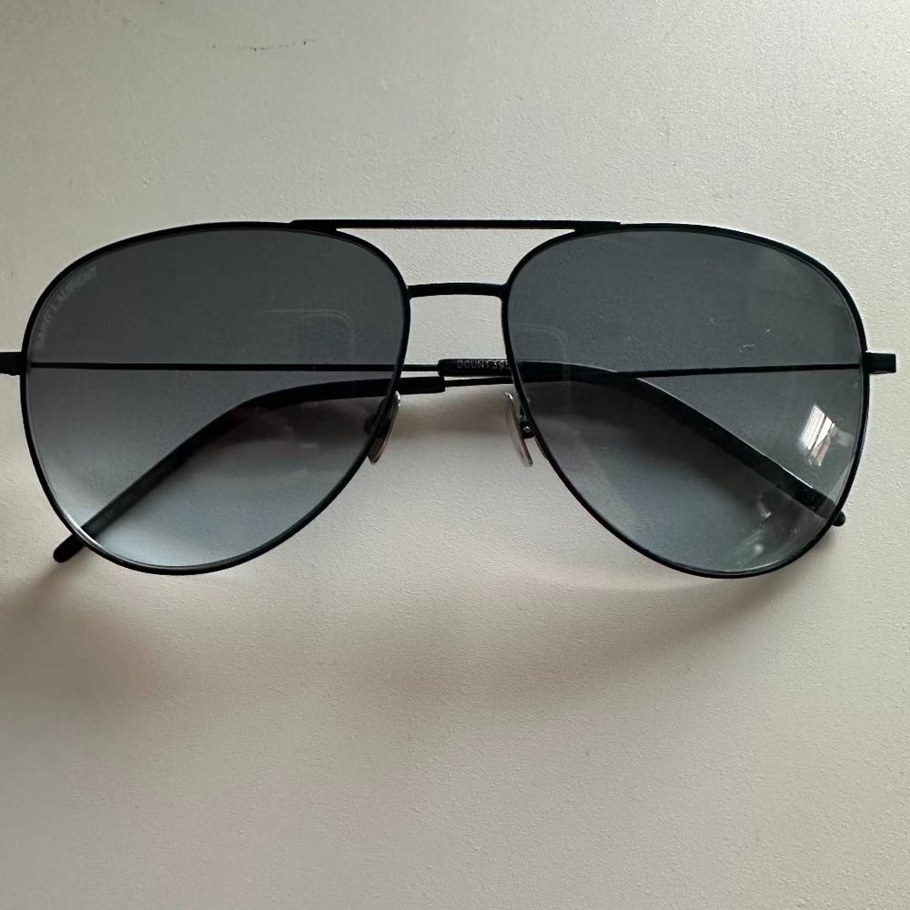 Saint Laurent Black Aviators